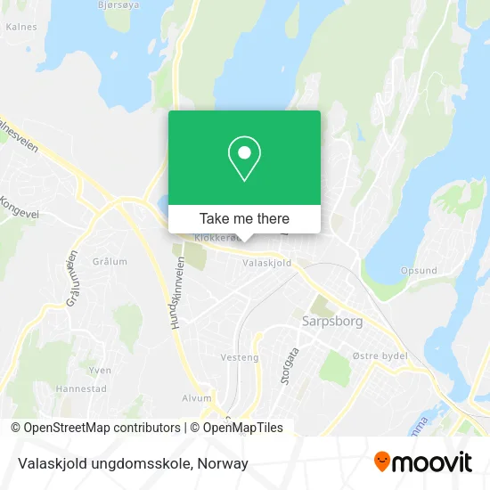 Valaskjold ungdomsskole map