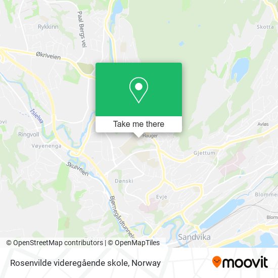 Rosenvilde videregående skole map
