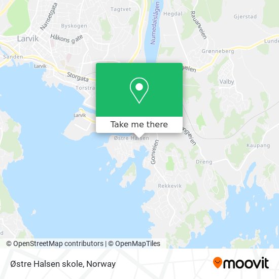 Østre Halsen skole map