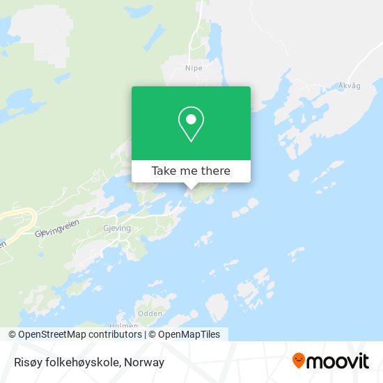 Risøy folkehøyskole map