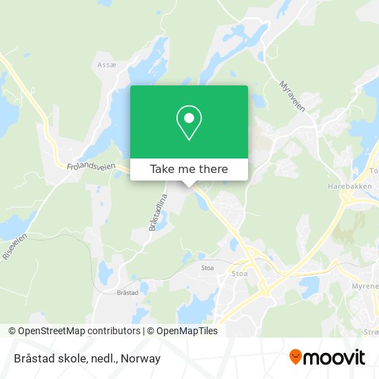 Bråstad skole, nedl. map