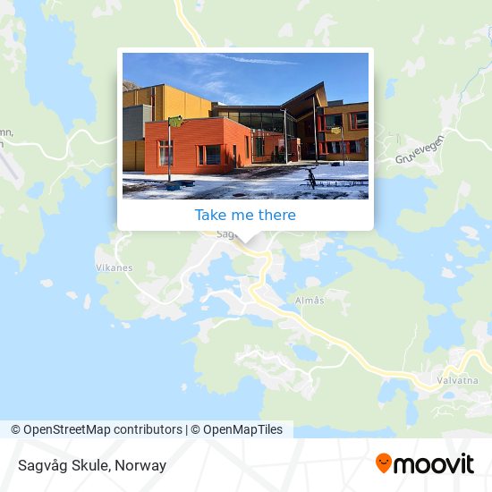 Sagvåg Skule map