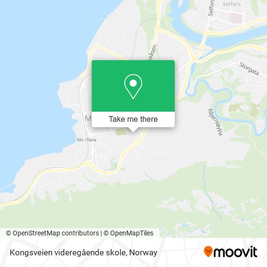 Kongsveien videregående skole map