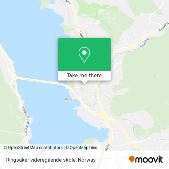 Ringsaker videregående skole map