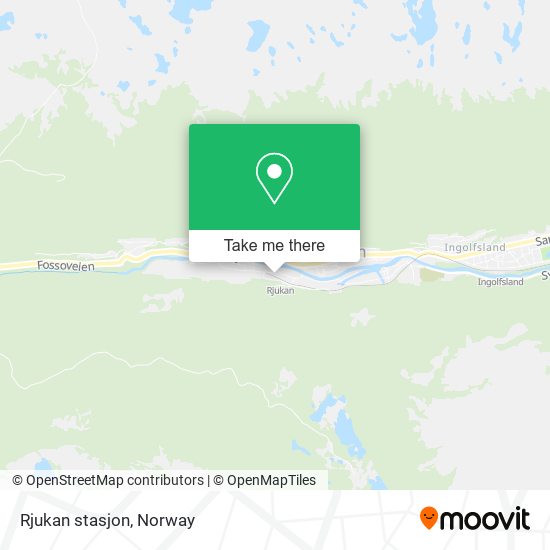 Rjukan stasjon map