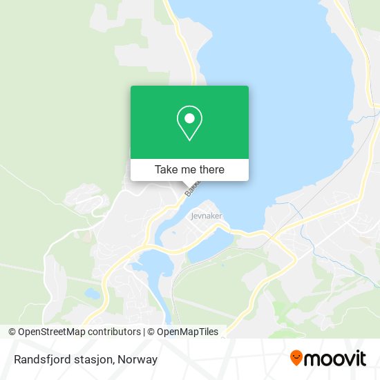 Randsfjord stasjon map