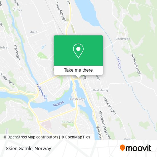 Skien Gamle map