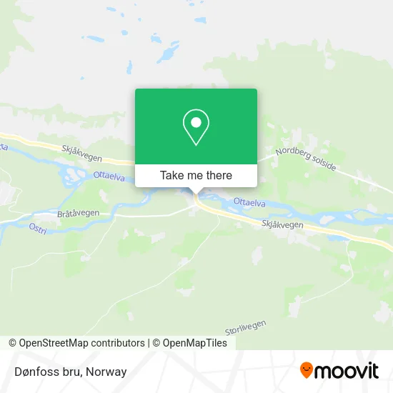 Dønfoss bru map