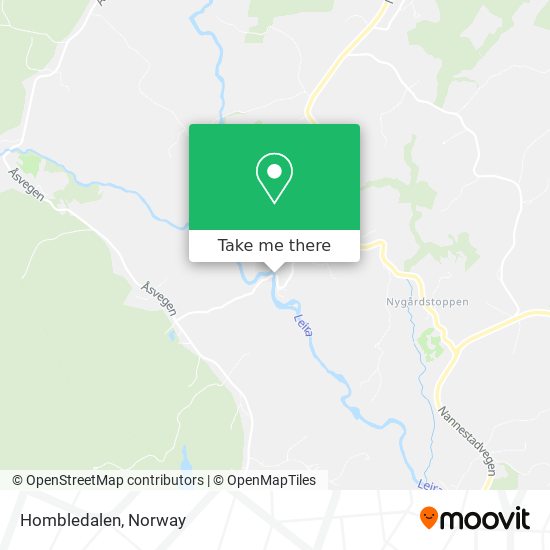 Hombledalen map