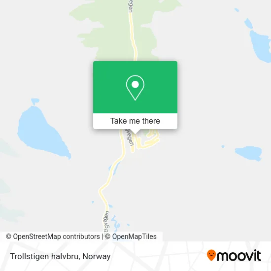 Trollstigen halvbru map