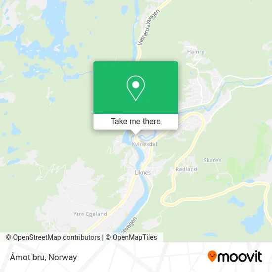 Åmot bru map