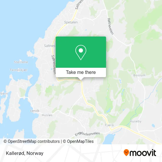Kallerød map