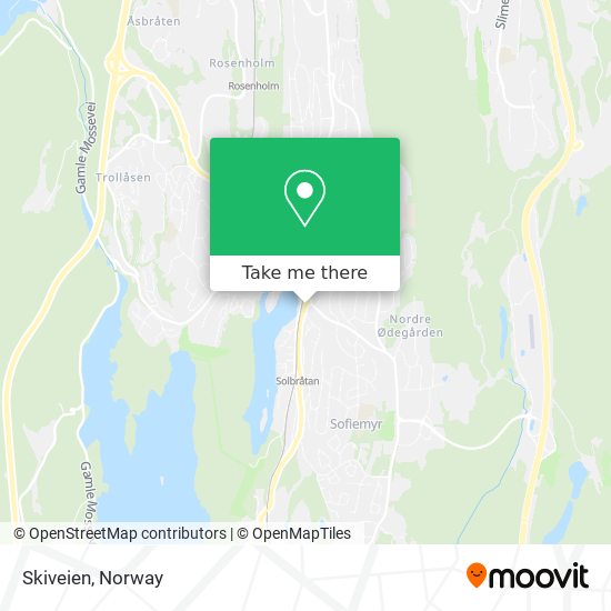 Skiveien map