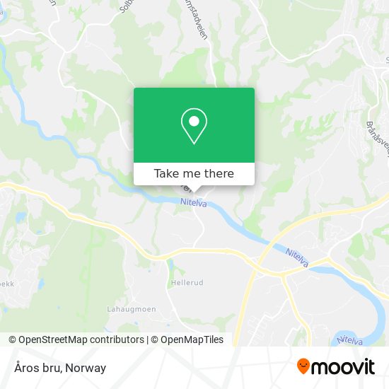 Åros bru map