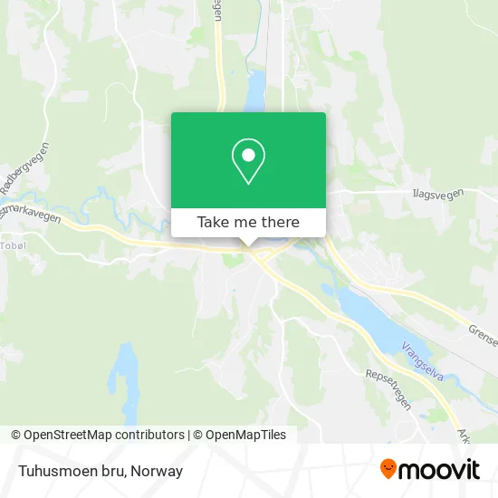Tuhusmoen bru map