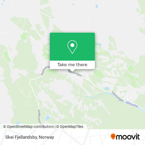 Skei Fjellandsby map