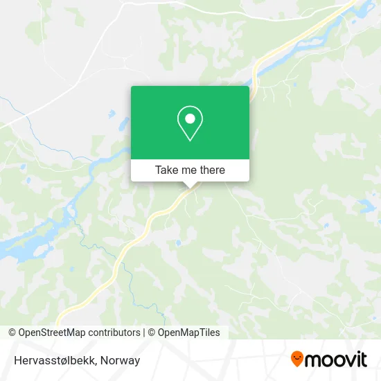 Hervasstølbekk map