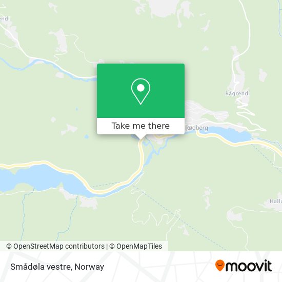 Smådøla vestre map