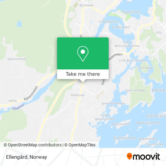 Ellengård map