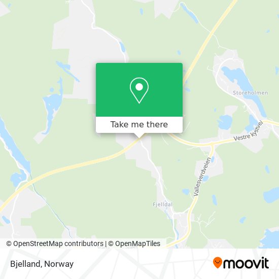 Bjelland map