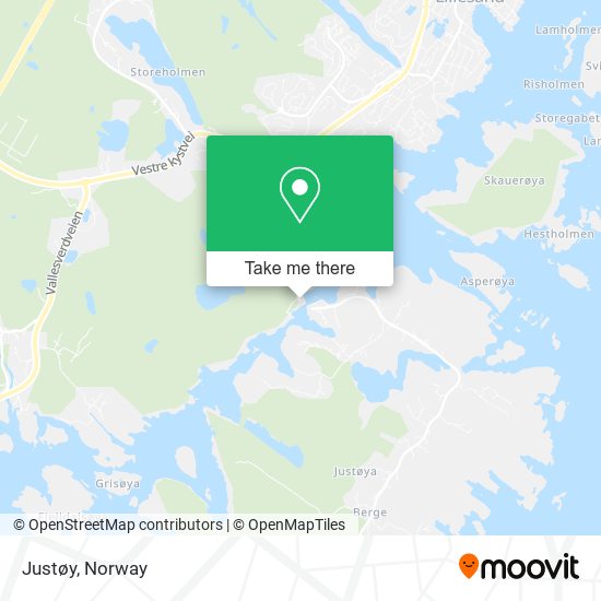 Justøy map