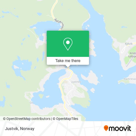 Justvik map