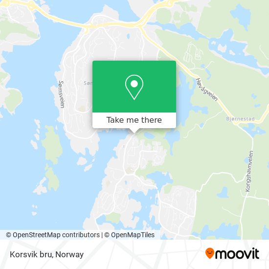 Korsvik bru map