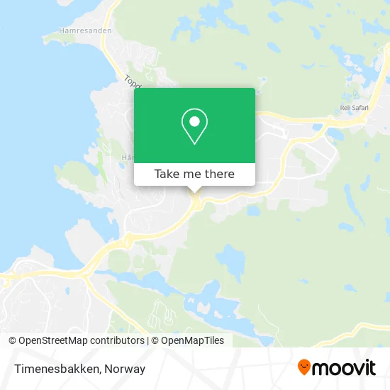 Timenesbakken map