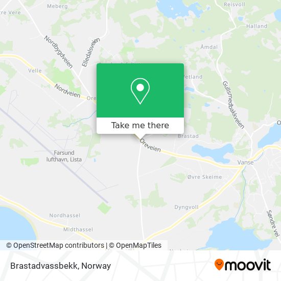 Brastadvassbekk map