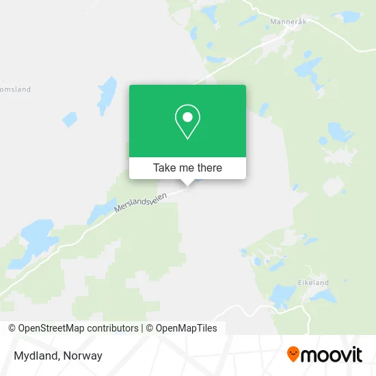 Mydland map