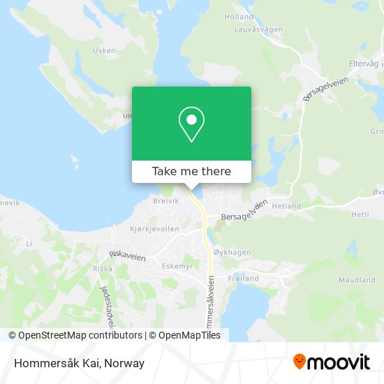 Hommersåk Kai map