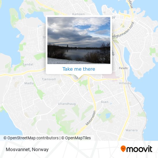 Mosvannet map