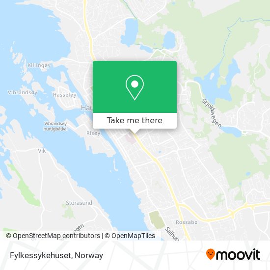 Fylkessykehuset map