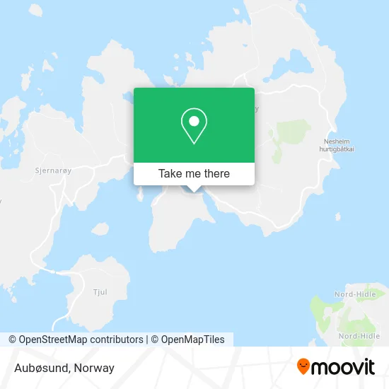 Aubøsund map