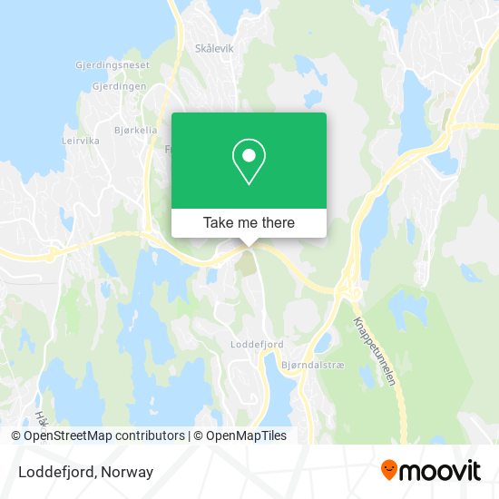 Loddefjord map