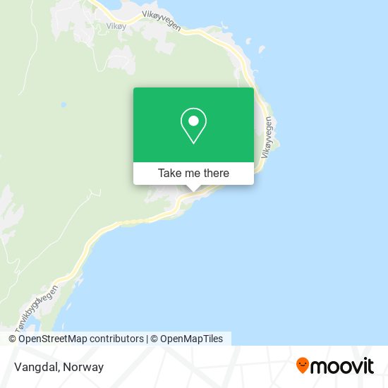 Vangdal map