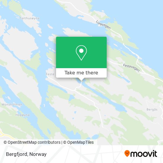 Bergfjord map