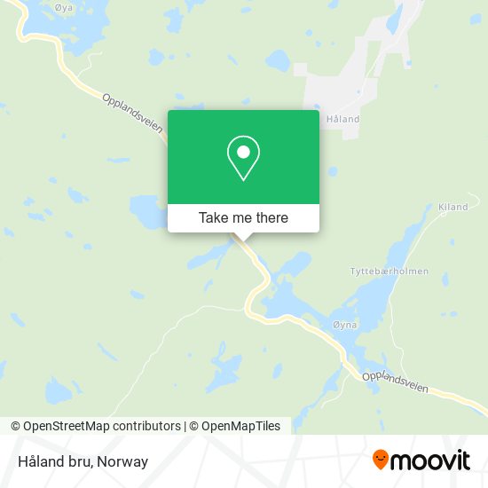 Håland bru map