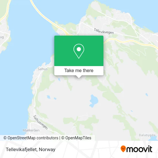 Tellevikafjellet map