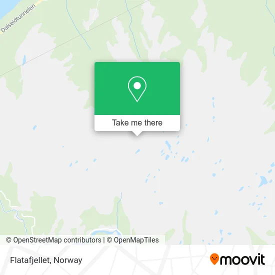 Flatafjellet map