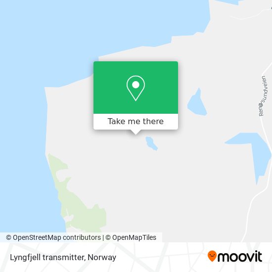 Lyngfjell transmitter map