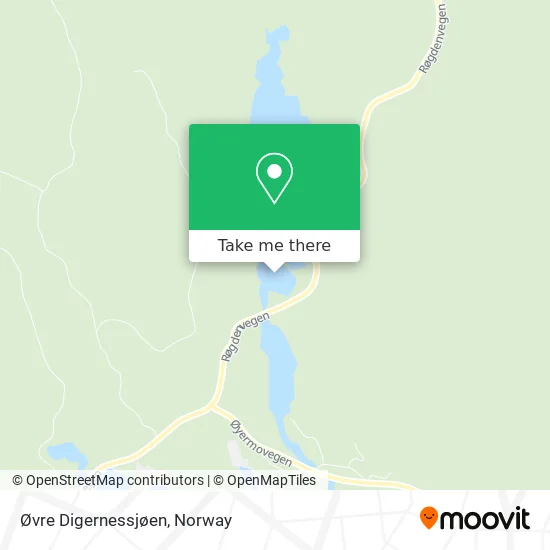 Øvre Digernessjøen map