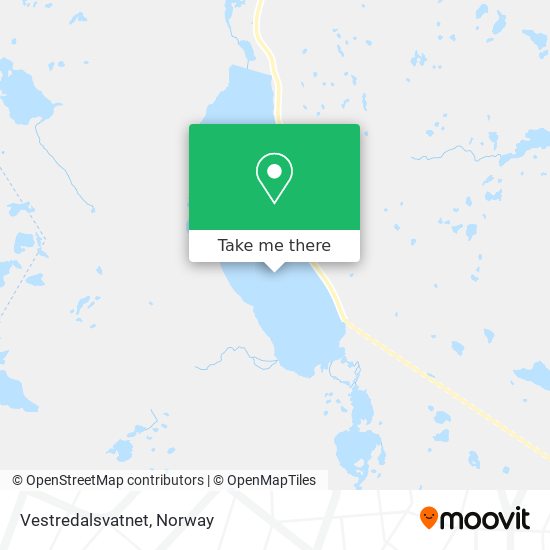 Vestredalsvatnet map