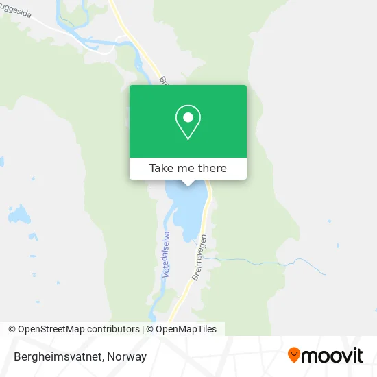 Bergheimsvatnet map