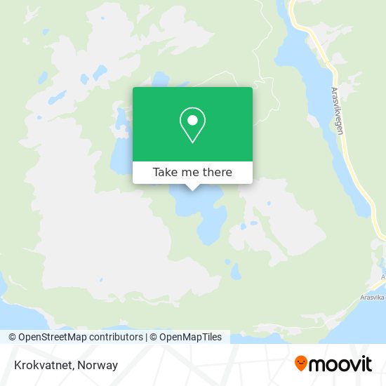 Krokvatnet map