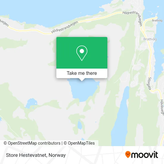 Store Hestevatnet map