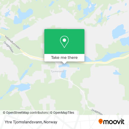 Ytre Tjomslandsvann map