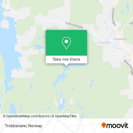 Trobbevann map