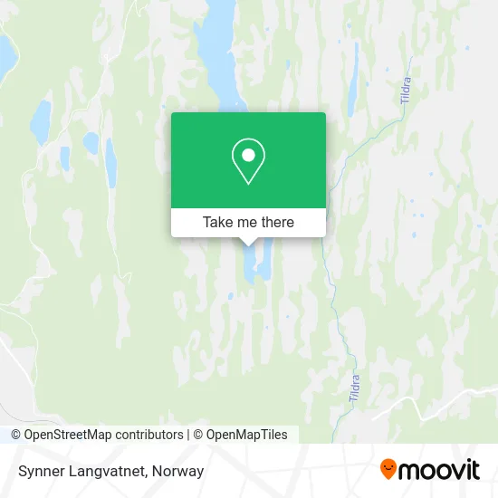 Synner Langvatnet map