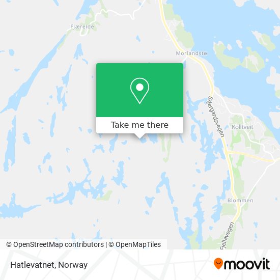 Hatlevatnet map